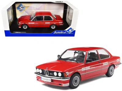 Solido 1980 Alpina E21 C1 2.3 Red With Gray Stripes 1/18 Diecast Model Car By