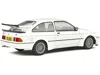 Solido 1987 Ford Sierra Rs500 Rhd (right Hand Drive) White With Black Stripes 1/18 Diecast Model Car By Sol