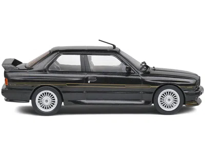 Solido 1989 Bmw E30 M3 Alpina B6 3.5s Diamond Black Metallic 1/43 Diecast Model Car By