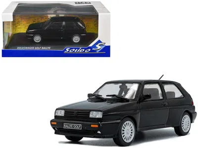 Solido 1989 Volkswagen Golf Rallye G60 Black 1/43 Diecast Model Car By