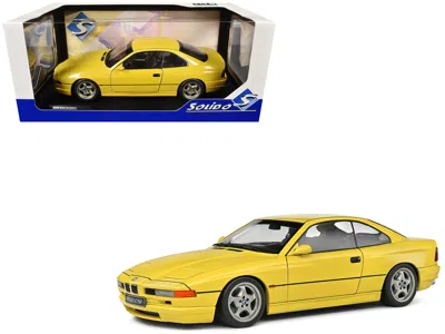 Solido 1990 Bmw 850 (e31) Csi Dakar Yellow 1/18 Diecast Model Car By