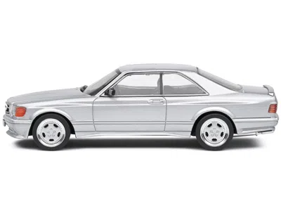 Solido 1990 Mercedes-benz 560 Sec Amg Widebody Silver Metallic 1/43 Diecast Model Car By  In Gold