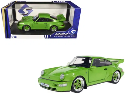 Solido 1990 Porsche 911 (964) Carrera Rs "streetfighter" Green Metallic 1/18 Diecast Model Car By