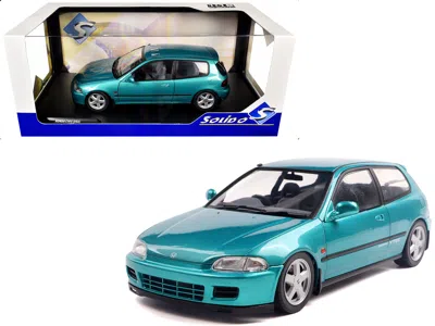 Solido 1991 Honda Civic (eg6) Rhd (right Hand Drive) Aztec Green Metallic 1/18 Diecast Model Car By