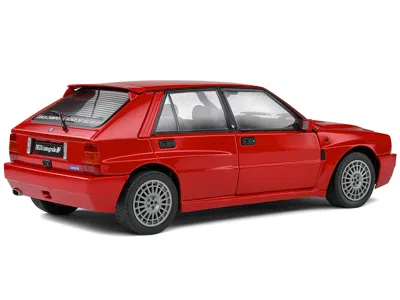 Solido 1991 Lancia Delta Hf Integrale Rosso Corsa Red 1/18 Diecast Model Car By  In Blue