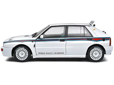 Solido 1992 Lancia Delta Hf Integrale Evo 1 Martini 6 White With Blue And Red Stripes "world Rally Champion