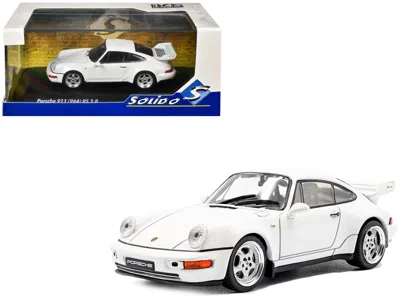 Solido 1994 Porsche 911 (964) Rs 3.8 Grand Prix White 1/43 Diecast Model Car By