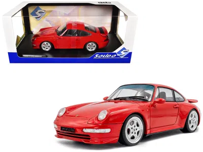Solido 1997 Porsche 911 (993) Carrera Rs Guards Red 1/18 Diecast Model Car By