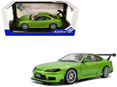 Solido 1999 Nissan Silvia S15 Spec-r Aero Rhd (right Hand Drive) "never Satisfied" Green Metallic 1/18 Diec