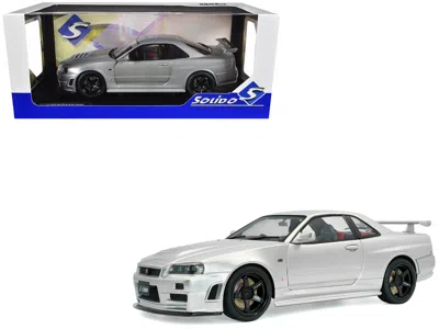 Solido 1999 Nissan Skyline Gt-r (r34) Z-tune Rhd (right Hand Drive) Silver Metallic 1/18 Diecast Model Car 