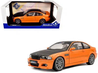 Solido 2000 Bmw E46 M3 " Works" Orange Metallic With Matt Black Hood And Carbon Top 1/18 Diecast Mode