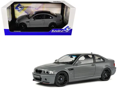 Solido 2000 Bmw E46 M3 "street" Nardo Gray With Black Top 1/18 Diecast Model Car By