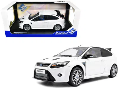 Solido 2009 Ford Focus Rs Mk2 Frozen White 1/18 Diecast Model Car By