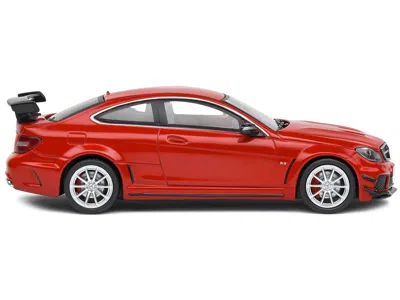 Solido 2012 Mercedes-benz C63 Amg Black Series Fire Opal Red 1/43 Diecast Model Car By