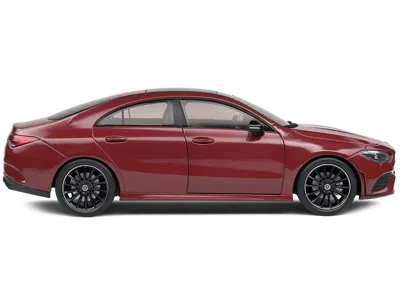 Solido 2019 Mercedes-benz Cla C118 Coupe Rouge Patagonie Red With Sunroof 1/18 Diecast Model Car By