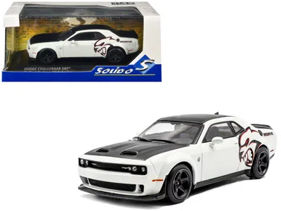 Solido 2020 Dodge Challenger Srt Hellcat Redeye Widebody White Knuckle With Matt Black Hood And Top 1/43 Di
