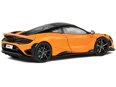 Solido 2020 Mclaren 765 Lt Papaya Spark Orange Metallic And Black 1/43 Diecast Model Car By