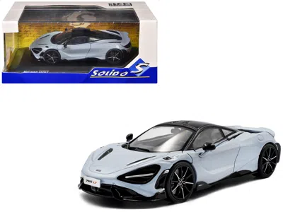 Solido 2020 Mclaren 765lt Ceramic Gray With Black Top 1/43 Diecast Model Car By