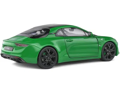 Solido 2021 Alpine A110 Pure Vert Jardin Green Metallic With Black Top 1/18 Diecast Model Car By  In Blue
