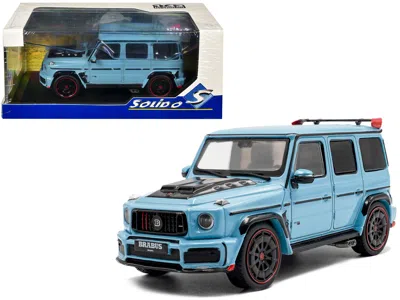 Solido 2021 Brabus Rocket 900 China Blue With Black Hood 1/43 Diecast Model Car By