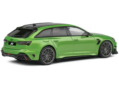 Solido 2022 Audi Abt Rs 6-r Java Green Metallic With Black Top 1/43 Diecast Model Car By