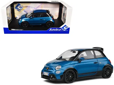 Solido 2022 Fiat 695 Abarth "tributo 131 Rally" Podium Blue Metallic With Black Side Stripes 1/18 Diecast M