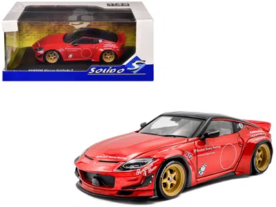 Solido 2022 Nissan Pandem Fairlady Z Rhd (right Hand Drive) Red Metallic With Black Top 1/43 Diecast Model 