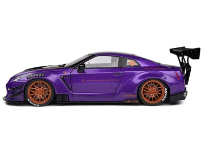 Solido 2022 Nissan Skyline Gt-r (r35) Liberty Walk Body Kit 2.0 Rhd (right Hand Drive) Purple Metallic With