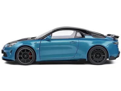 Solido 2023 Alpine A100 Radicale Blue Metallic With Carbon Hood And Top 1/18 Diecast Model Car By