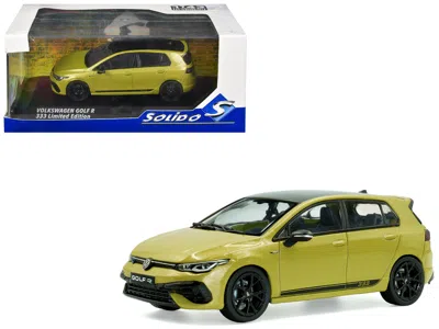 Solido 2023 Volkswagen Golf R 333 Limited Edition Lime Yellow Metallic With Black Top 1/43 Diecast Model Ca
