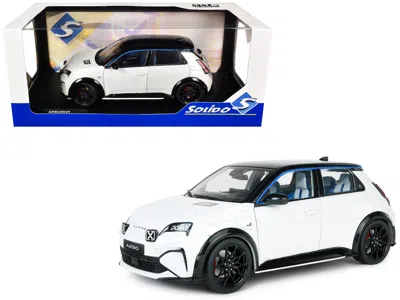 Solido 2024 Alpine A290 Gts White Metallic With Black Top 1/18 Diecast Model Car By
