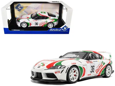 Solido 2024 Toyota Gr Supra #36 "toyota Racing Tribute" White With Green And Red Graphics 1/18 Diecast Mode