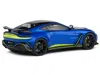 Solido Aston Martin V12 Vantage Blue Metallic With Black Hood And Top 1/43 Diecast Model Car By