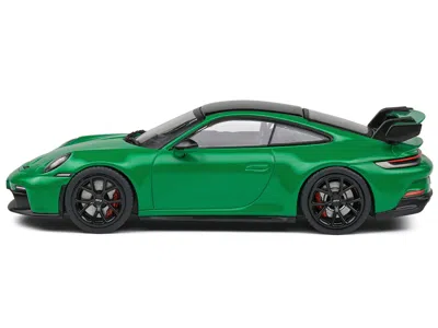 Solido Porsche 911 (992) Gt3 Python Green With Black Top 1/43 Diecast Model Car By