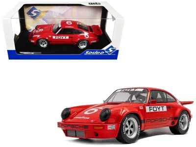 Solido Porsche 911 Iroc #6 A. J. Foyt "international Race Of Champions" (1974) 1/18 Diecast Model Car By So