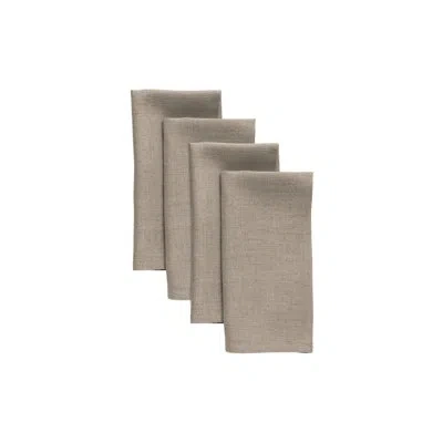 Solino Home 100% Pure Linen Dinner Napkins - Fete In Natural