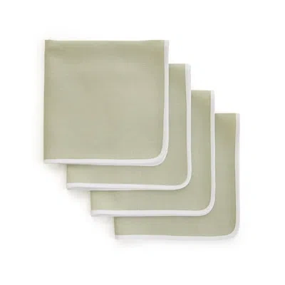 Solino Home 100% Pure Linen Dinner Napkins -kensington In Sage
