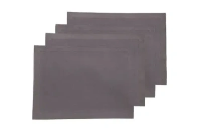 Solino Home Cotton Linen Placemats In Gray