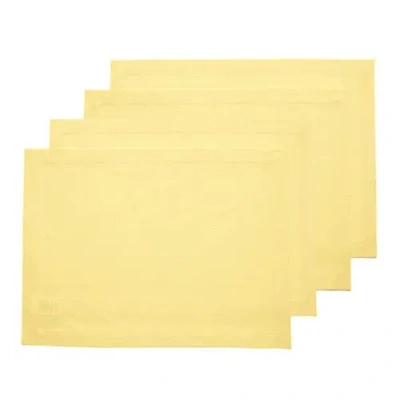 Solino Home Cotton Linen Placemats In Yellow