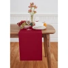 Solino Home Cotton Linen Plain Table Runner For Dining Table, Holiday And Everyday Table Decor In Red