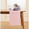 Solino Home Cotton Linen Table Runner In Pink