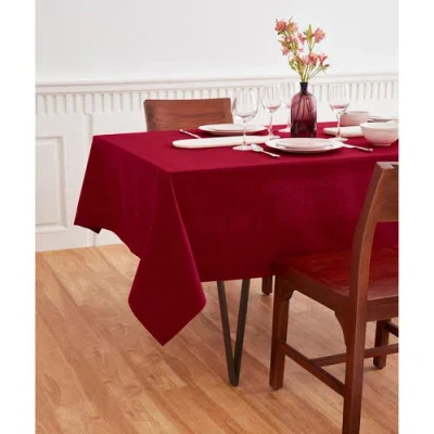 Solino Home Cotton Linen Tablecloth In Red