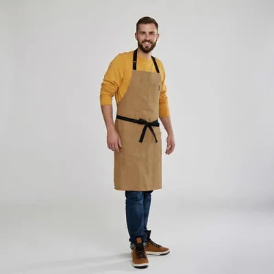 Solino Home Everyday Linen Apron In Multi