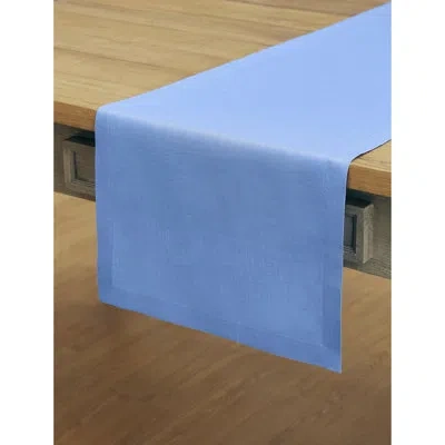 Solino Home Fete - 100% Pure European Linen Table Runner In Provence Blue