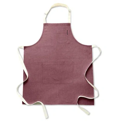 Solino Home Linen Bib Apron For Men & Women With Front Pockets, 32 X 27 Inches