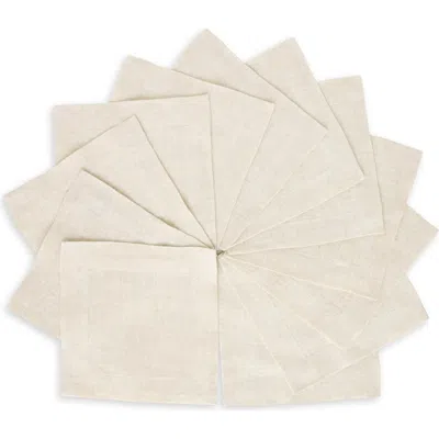 Solino Home Linen Cocktail Napkins In Brown
