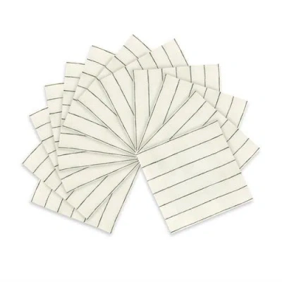 Solino Home Linen Cocktail Napkins In Green