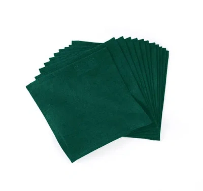 Solino Home Linen Cocktail Napkins In Green