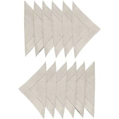 Solino Home Linen Cocktail Napkins In Neutral