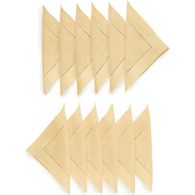 Solino Home Linen Cocktail Napkins In Sand